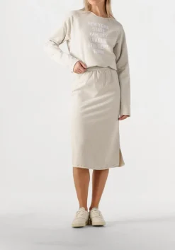 beige penn & ink midirok skirt