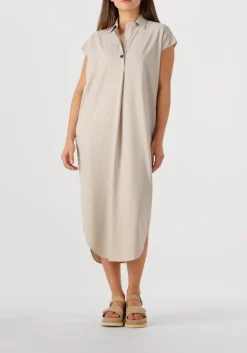 beige penn & ink mini jurk dress