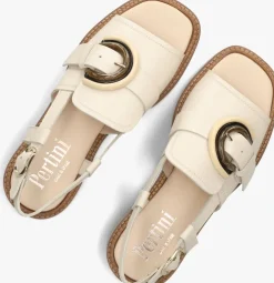 beige pertini platte sandalen 35151