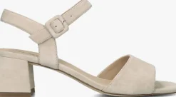 beige peter kaiser sandalen met hak 78240