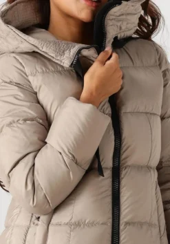 beige peuterey gewatteerde jas nunki mqn 02