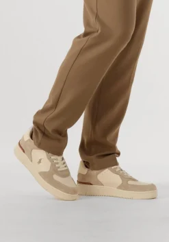 beige polo ralph lauren lage sneakers masters court low top