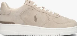 beige polo ralph lauren lage sneakers masters court low top