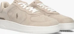 beige polo ralph lauren lage sneakers masters court low top