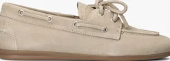 beige posa mocassins boat loafer