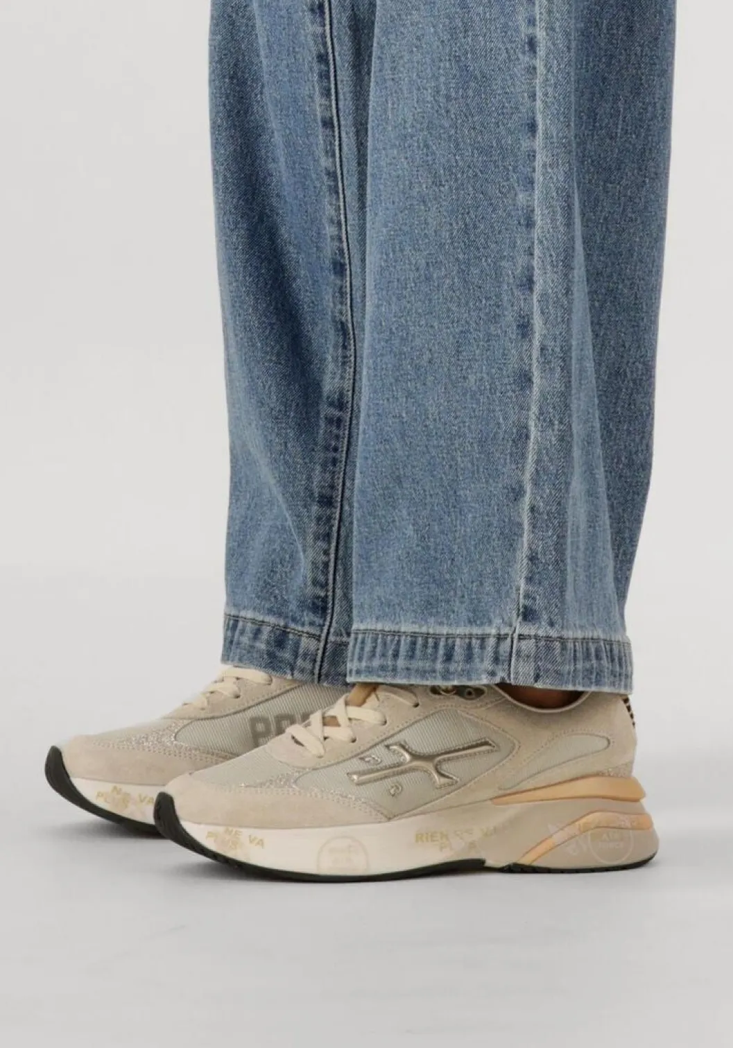 beige premiata lage sneakers moerun-d