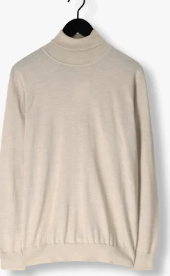 beige profuomo coltrui pullover roll neck