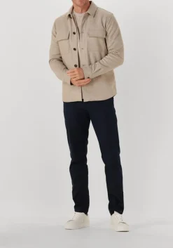 beige profuomo overshirt overshirt cutaway knitted