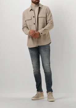 beige profuomo overshirt overshirt knitted