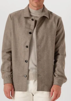 beige profuomo overshirt overshirt hb small