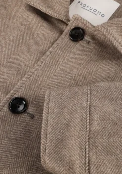 beige profuomo overshirt overshirt hb small
