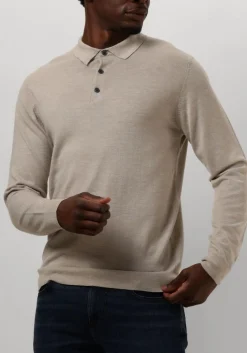 beige profuomo polo polo long sleeve