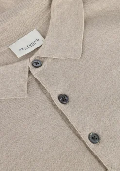beige profuomo polo polo long sleeve