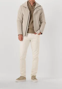 beige profuomo trui pullover half zip