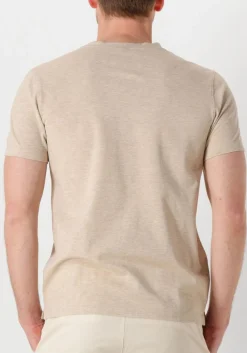 beige profuomo t-shirt t-shirt crew neck ss