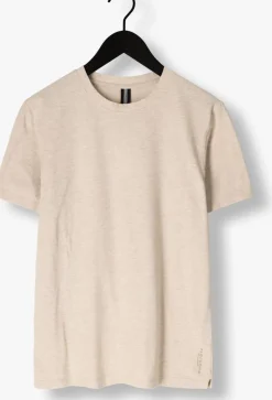 beige profuomo t-shirt t-shirt crew neck ss