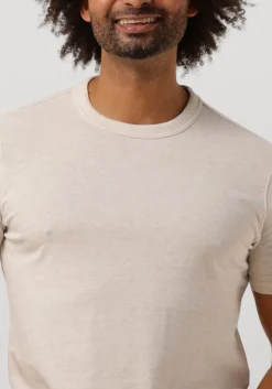 beige profuomo t-shirt t-shirt short sleeve jersey