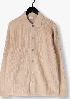 beige profuomo vest overshirt full button