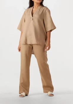 beige resort finest pantalon linen pants
