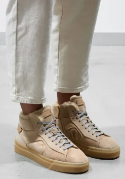 beige santoni hoge sneakers 60943