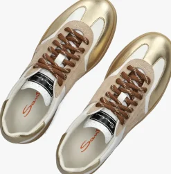 beige santoni lage sneakers dbs olympi