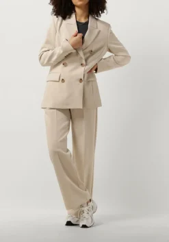 beige second female blazer evie fitted blazer
