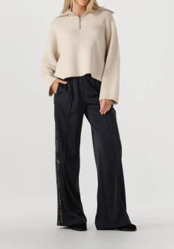 beige second female coltrui gerda knit zip collar