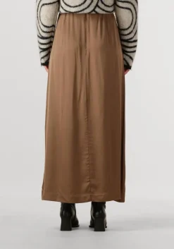 beige second female maxirok ermine skirt