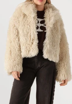 beige second female teddy jas ophie jacket