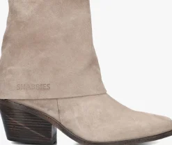 beige shabbies enkellaarsjes jaira double