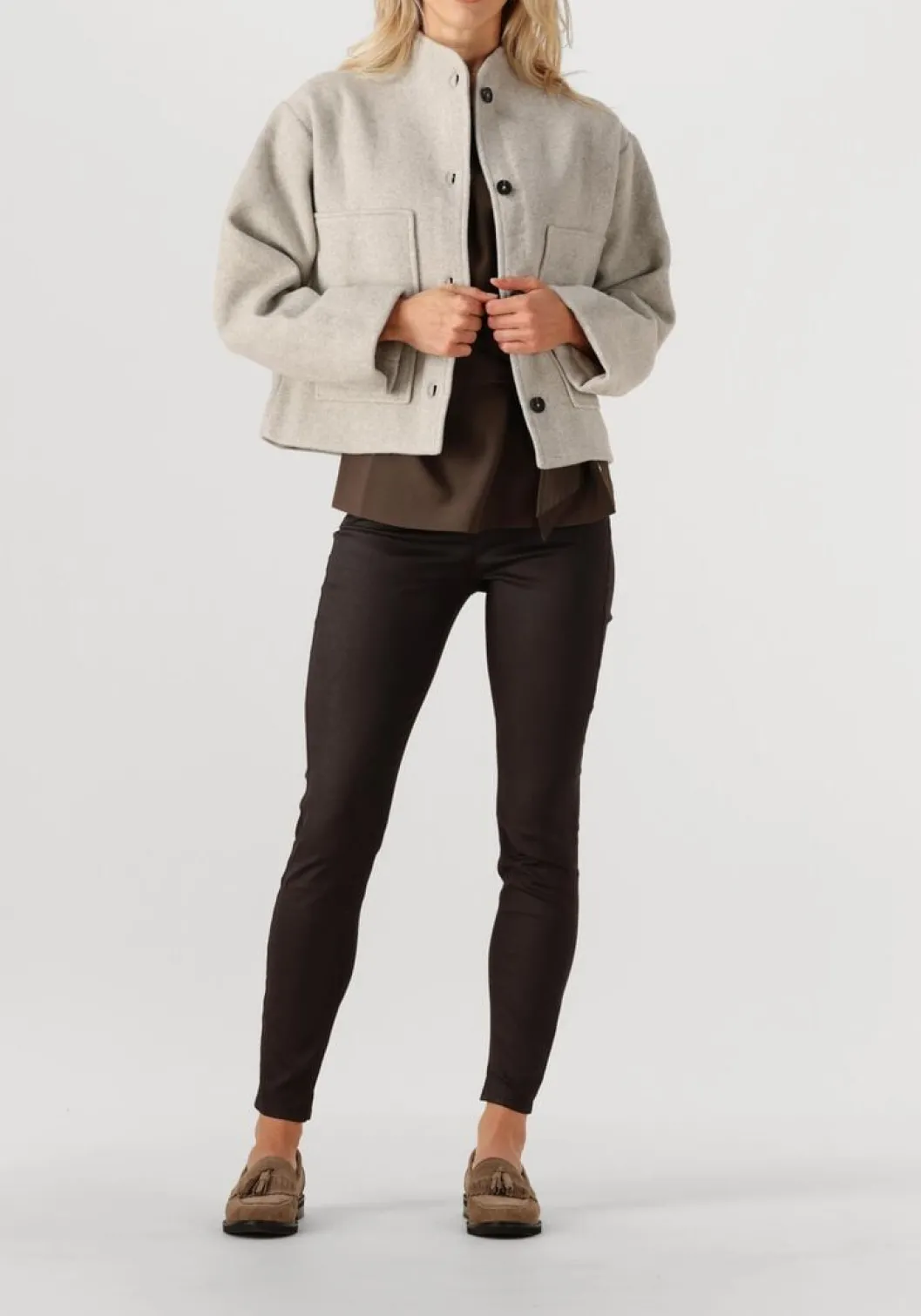 beige stefano lauran loafers 11887