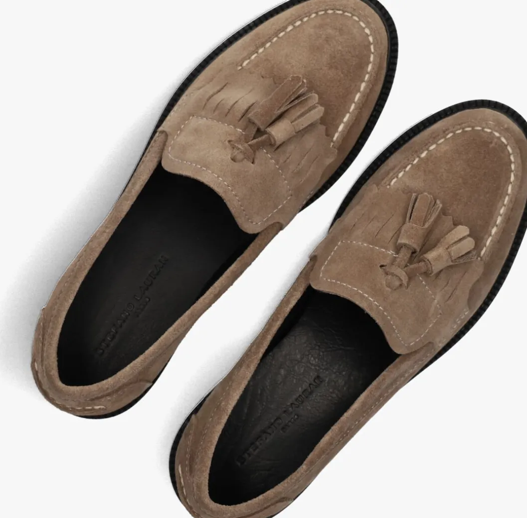 beige stefano lauran loafers 11887