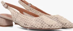 beige stefano lauran slingbacks d24059
