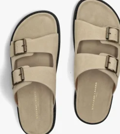 beige stefano lauran slippers 2 gesp bio slipper 1