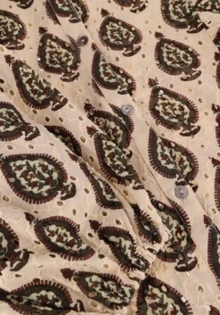 beige summum blouses longsleeve blouse print brodery