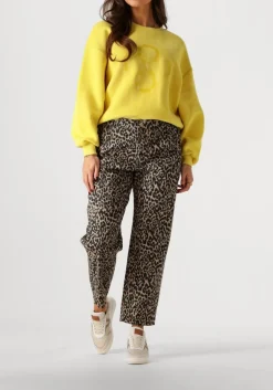 beige summum mom jeans mom fit pant dry stretch twill