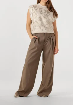 beige summum top sleeveless embellished sweatshirt