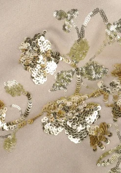 beige summum trui croped embellished