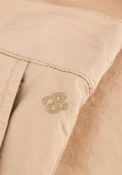 beige summum wijde broek culotte lt wt stretch poplin