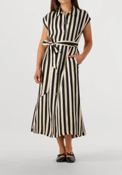 beige suncoo midi jurk celest