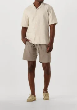 beige the goodpeople casual overhemd slin