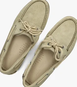 beige timberland mocassins classic boat heren