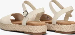 beige toms platte sandalen abby