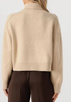 beige vanessa bruno trui ballerine pull col montant