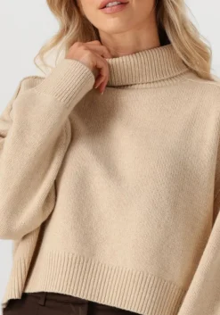 beige vanessa bruno trui ballerine pull col montant