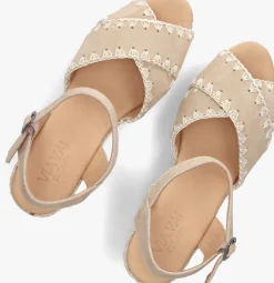 beige via vai sandalen met hak luisa ayla