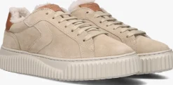 beige voile blanche lage sneakers lipari