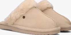 beige warmbat pantoffels lismore
