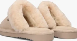 beige warmbat pantoffels lismore