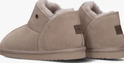 beige warmbat pantoffels willow